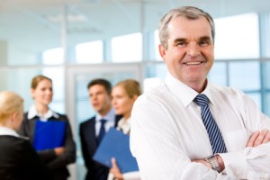 Leader of business team