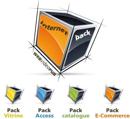 site internet pack vitrine - access - e-commerce - catalogue micronetup webvideopub